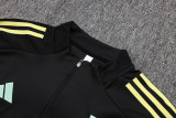 2025-26 JUV Black Half Pull Tracksuit #B2557(半拉链)
