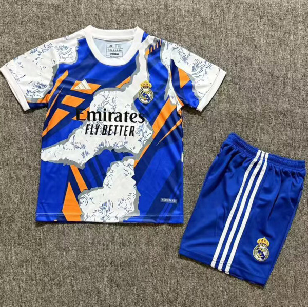 2025-26 RMA Blue orange Special Edition Kids Training