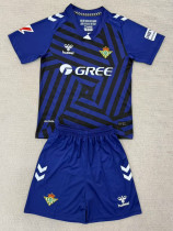 2025-26 Real Betis Royal blue GoalKeeper Kids Soccer Jersey