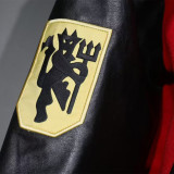 2025-26 Man Utd Red Cotton Baseball Jacket