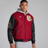 2025-26 Man Utd Red Cotton Baseball Jacket
