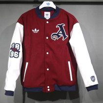 2025-26 ARS Brown Red Cotton Baseball Jacket