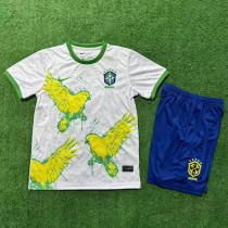 2022-23 Brazil White Special Edition Kids Soccer Jersey (小鸟)