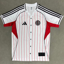2025-26 River Plate White Casual Edition Baseball Jersey