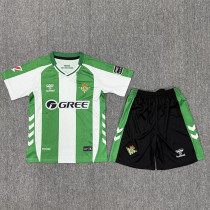 2025-26 Real Betis Home Kids Soccer Jersey