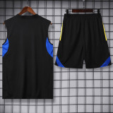 2025-26 Man Utd Black Tank top and shorts suit