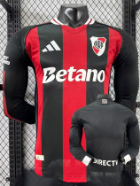 2025-26 River Plate Away Long Sleeve Player Version Soccer Jersey (长袖球员)