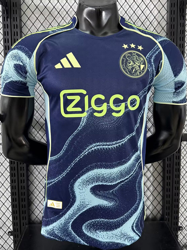 2025-26  Ajax Away Player Version Soccer Jersey