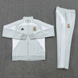 2025-26 RMA Light gray Jacket Tracksuit #07