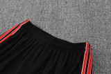 2025-26 Man Utd Black Tank top and shorts suit