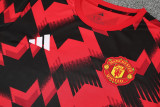 2025-26 Man Utd Red black Training Short Suit