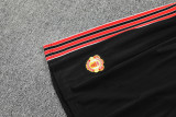 2025-26 Man Utd Black Tank top and shorts suit