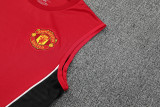 2025-26 Man Utd Red Tank top and shorts suit
