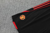 2025-26 Man Utd Red black Tank top and shorts suit