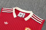 2025-26 Man Utd Red Tank top and shorts suit