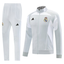2025-26 RMA Light gray Jacket Tracksuit #07