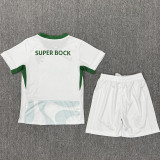 2025-26 Sporting Lisbon White Kids Soccer Jersey