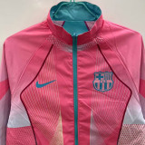 2025-26 BAR Green & Pink Double Sided Windbreaker (双面风衣)(刺绣)