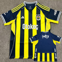 2025-26 Fenerbahce Home Fans Soccer Jersey (全广告)