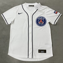 2025-26 PSG White Casual Edition Baseball Jersey