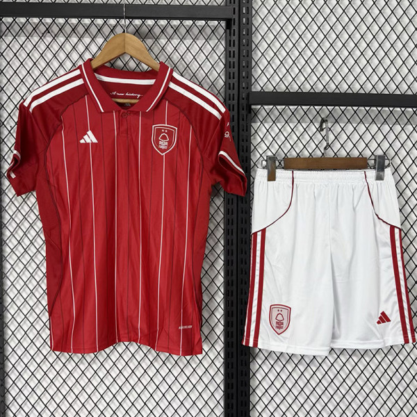 2025-26 Nottingham Forest Home Kids Soccer Jersey