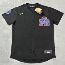 2025-26 PSG Black Casual Edition Baseball Jersey