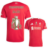 2025-26 LIV Home Print CHAMPIONS 24/25&Gold Trophy Fans Soccer Jersey