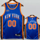 2023-24 KNICKS CLARKSON #00 Blue City Edition Top Quality Hot Pressing NBA Jersey