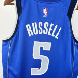 2022-23 Dallas Mavericks RUSSELL #5 Blue Top Quality Hot Pressing NBA Jersey(V领)