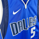 2022-23 Dallas Mavericks RUSSELL #5 Blue Top Quality Hot Pressing NBA Jersey(V领)