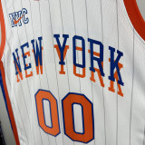 2024-25 KNICKS CLARKSON #00 White City Edition Top Quality Hot Pressing NBA Jersey