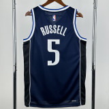 2022-23 Dallas Mavericks RUSSELL #5 Royal blue Top Quality Hot Pressing NBA Jersey (Trapeze Edition)飞人版