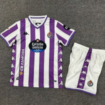 2025-26 Valladolid Home Kids Soccer Jersey