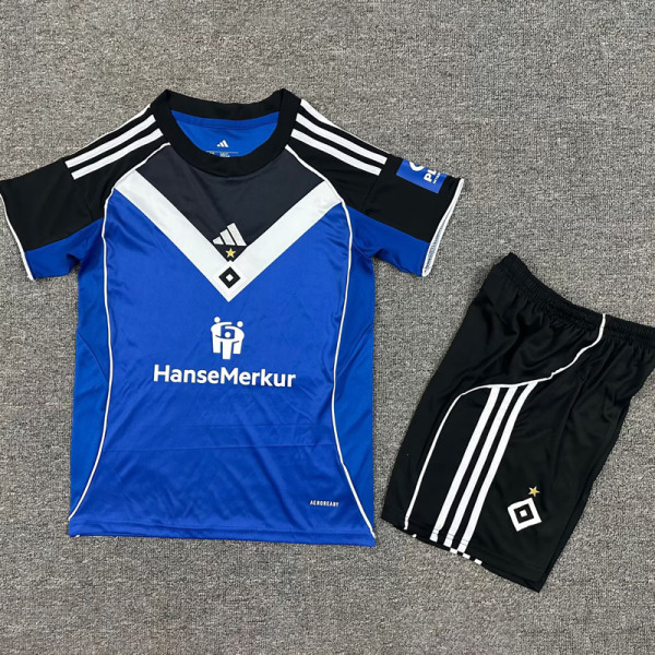 2025-26 Hamburg SV Away Kids Soccer Jersey