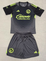 2025-26 Club America Black GoalKeeper Kids Soccer Jersey