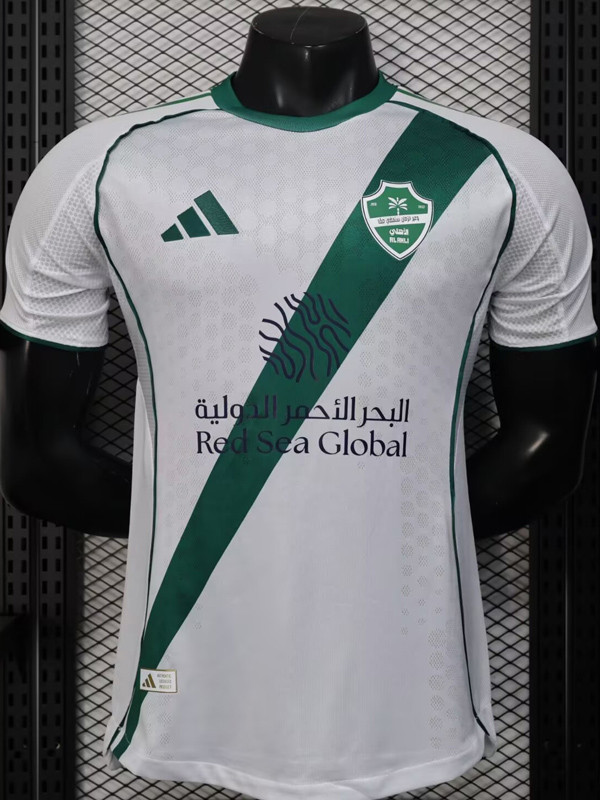2025-26 Al-Ahli Saudi Home Player Version Soccer Jersey