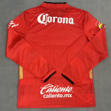 2025-26 Toluca Home Long Sleeve Soccer Jersey (长袖)带星