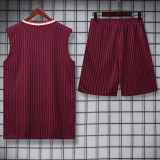 2025-26 Bayern Red Tank top and shorts suit