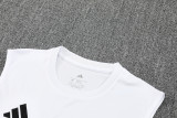 2025-26 RMA White Tank top and shorts suit
