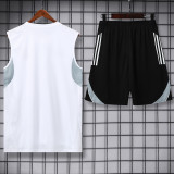 2025-26 RMA White Tank top and shorts suit