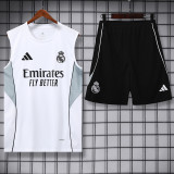 2025-26 RMA White Tank top and shorts suit