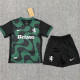 2025-26 Sporting Lisbon Black Green Kids Soccer Jersey