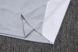 2025-26 RMA Grey white Short shirts and Long trousers Suit #C2557
