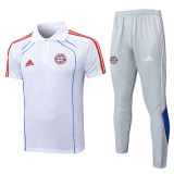 2025-26 Bayern White Short shirts and Long trousers Suit #C2555