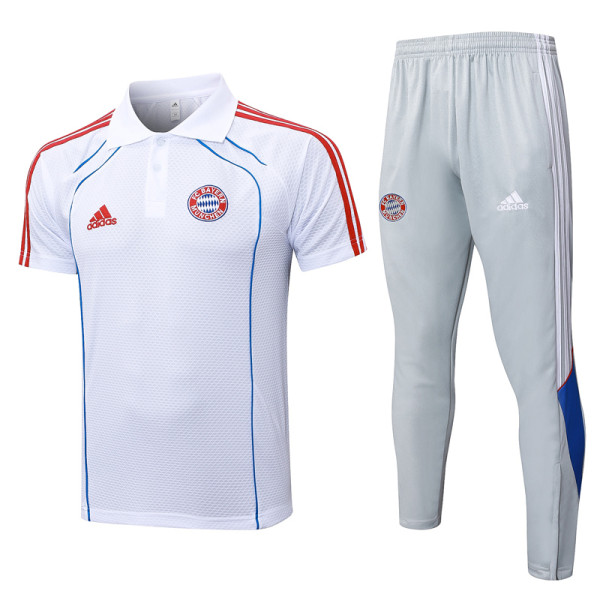 2025-26 Bayern White Short shirts and Long trousers Suit #C2555