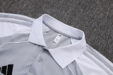 2025-26 RMA Grey white Short shirts and Long trousers Suit #C2557