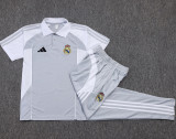 2025-26 RMA Grey white Short shirts and Long trousers Suit #C2557