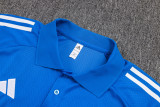 2025-26 RMA Lake blue Short shirts and Long trousers Suit #C2553