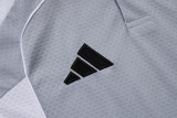 2025-26 RMA Grey white Short shirts and Long trousers Suit #C2557