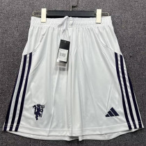 2025-26 Man Utd White Shorts Pants (黑标)
